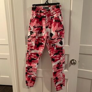 American Bazi Pink Camo Cargo Pant
